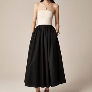 J. Crew Strapless colorblock mixy dress NWT‎ Size 2X Minimalist Classic